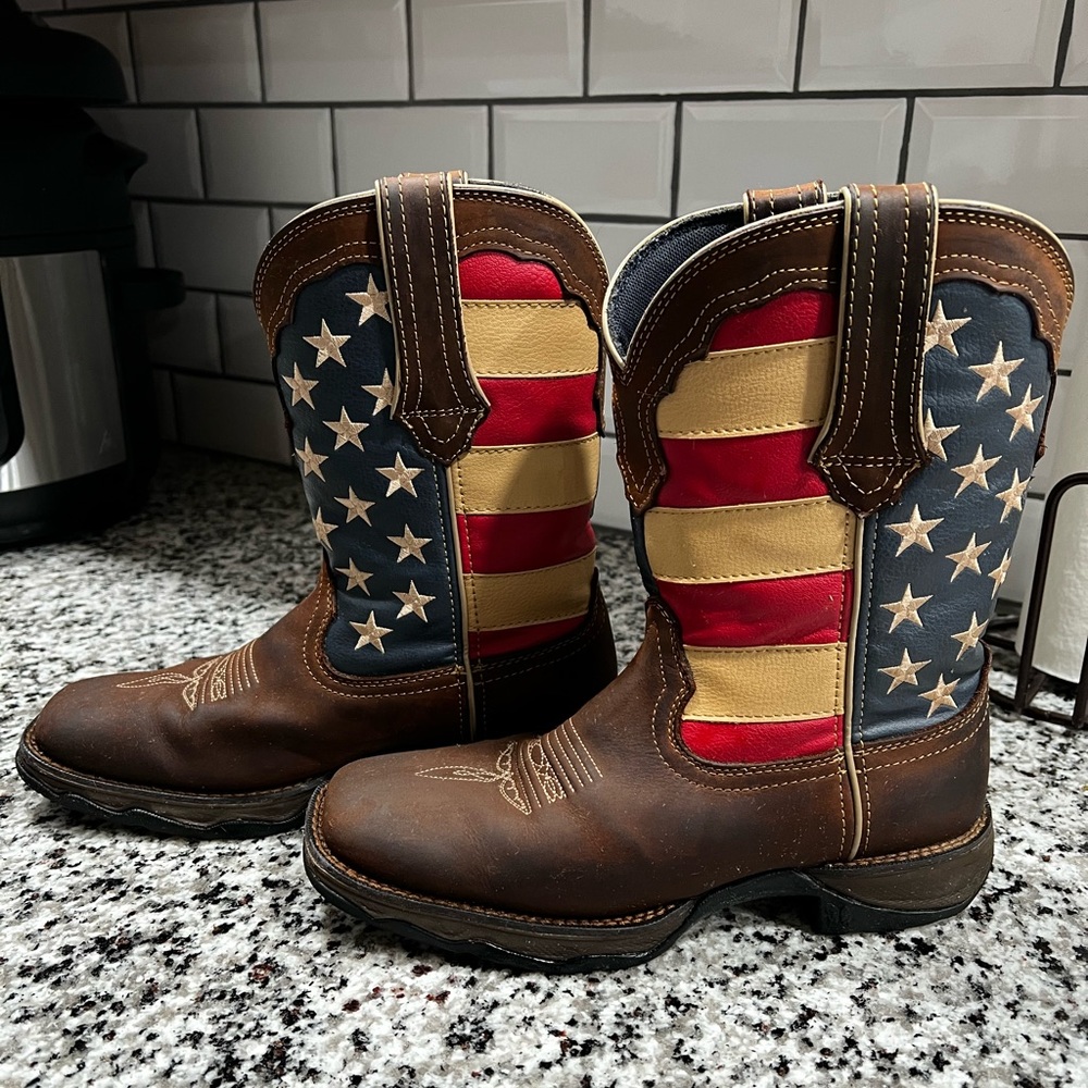 Mens Durango American Flag Boots